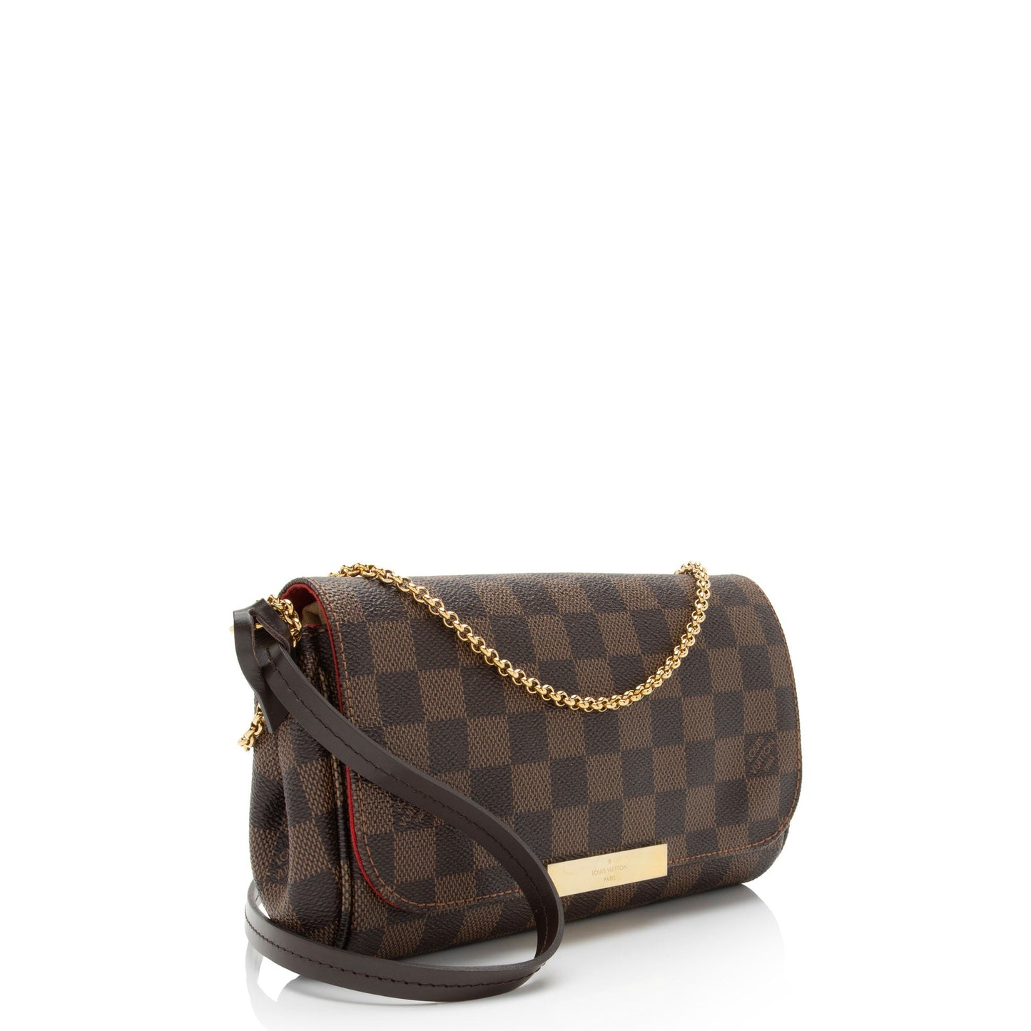 Louis Vuitton Damier Ebene Favorite PM Shoulder Bag (SHF-rJm3rI)