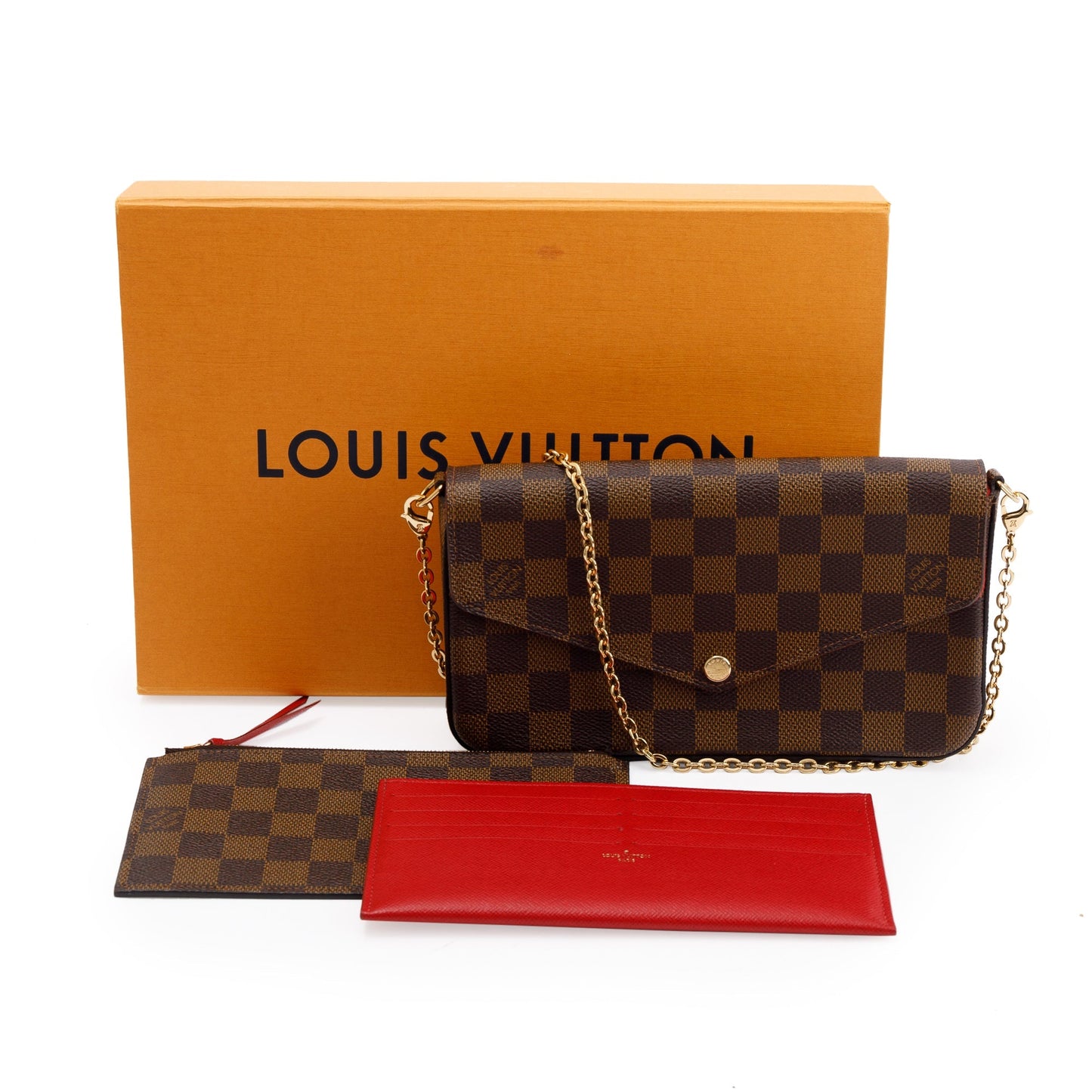 Louis Vuitton Damier Ebene Felicie Pochette Bag