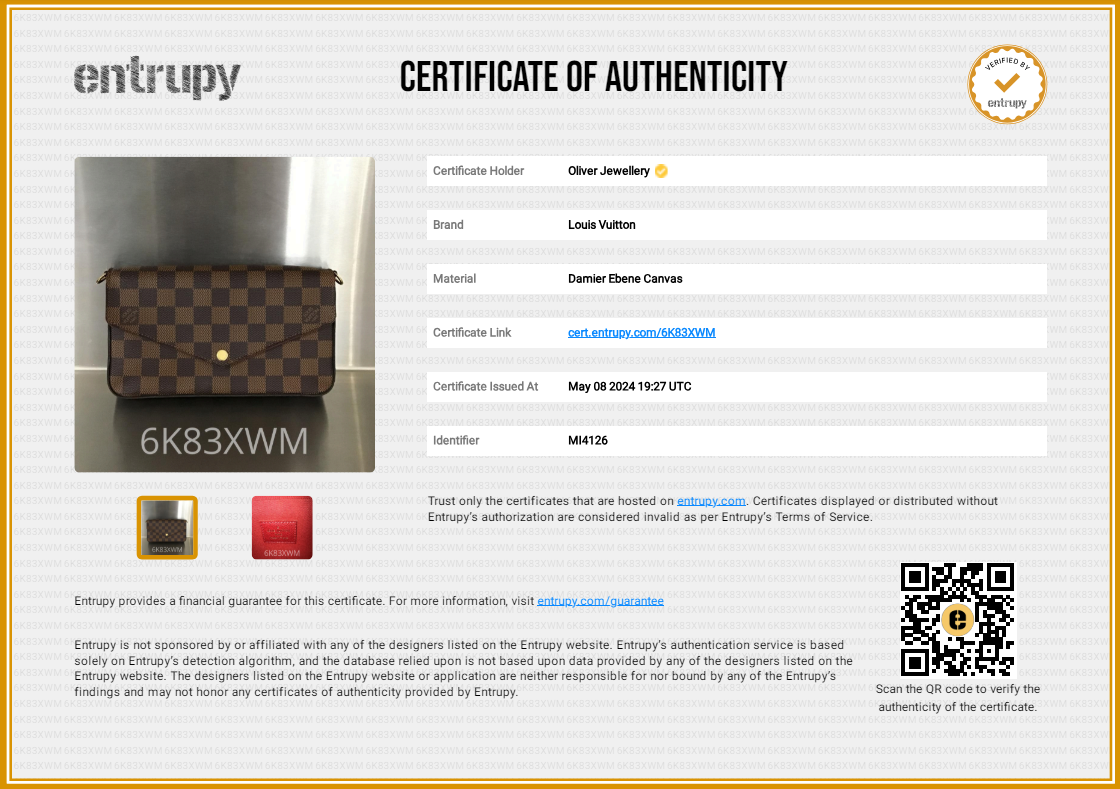 Louis Vuitton Damier Ebene Felicie Pochette