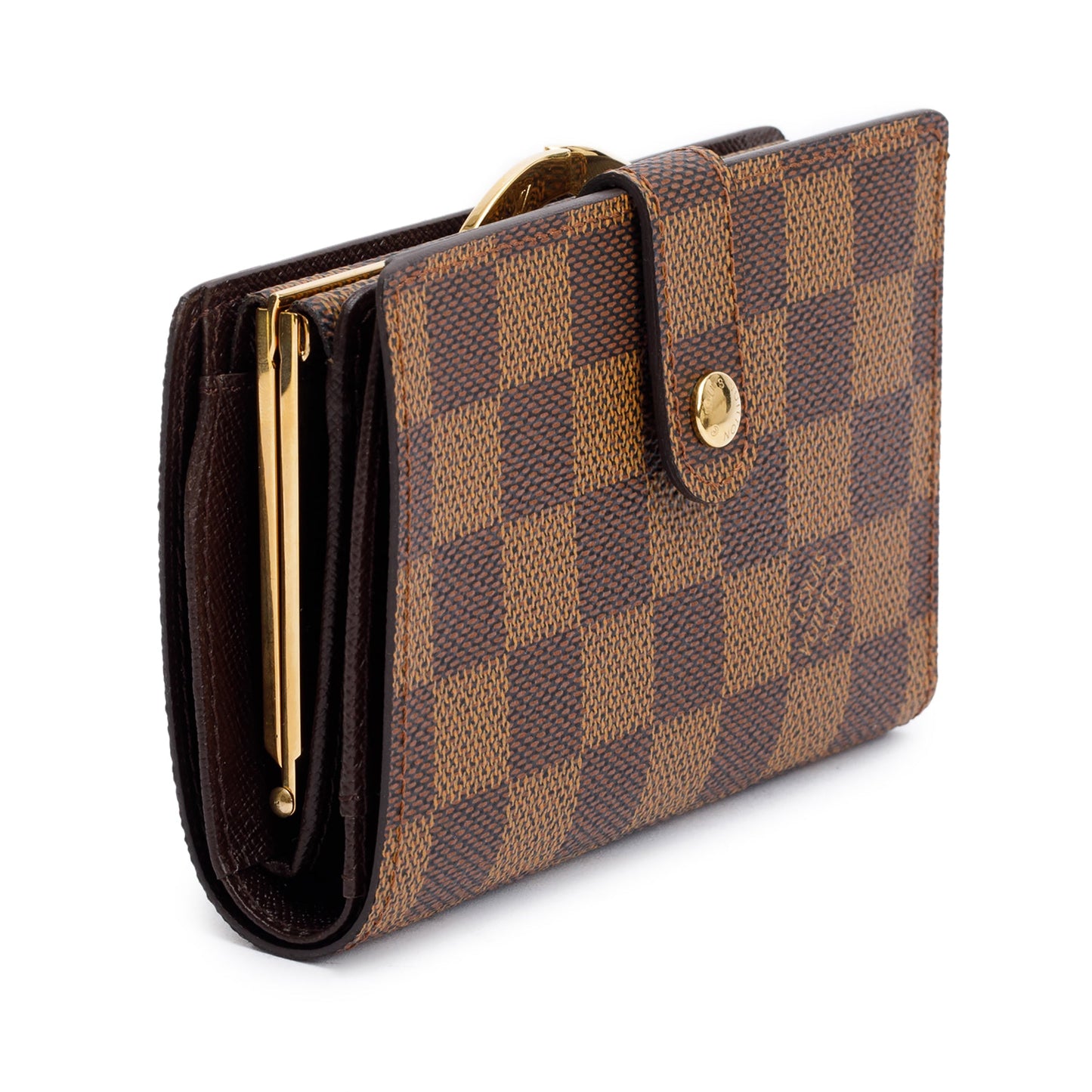 Louis Vuitton Damier Ebene French Purse Compact Wallet