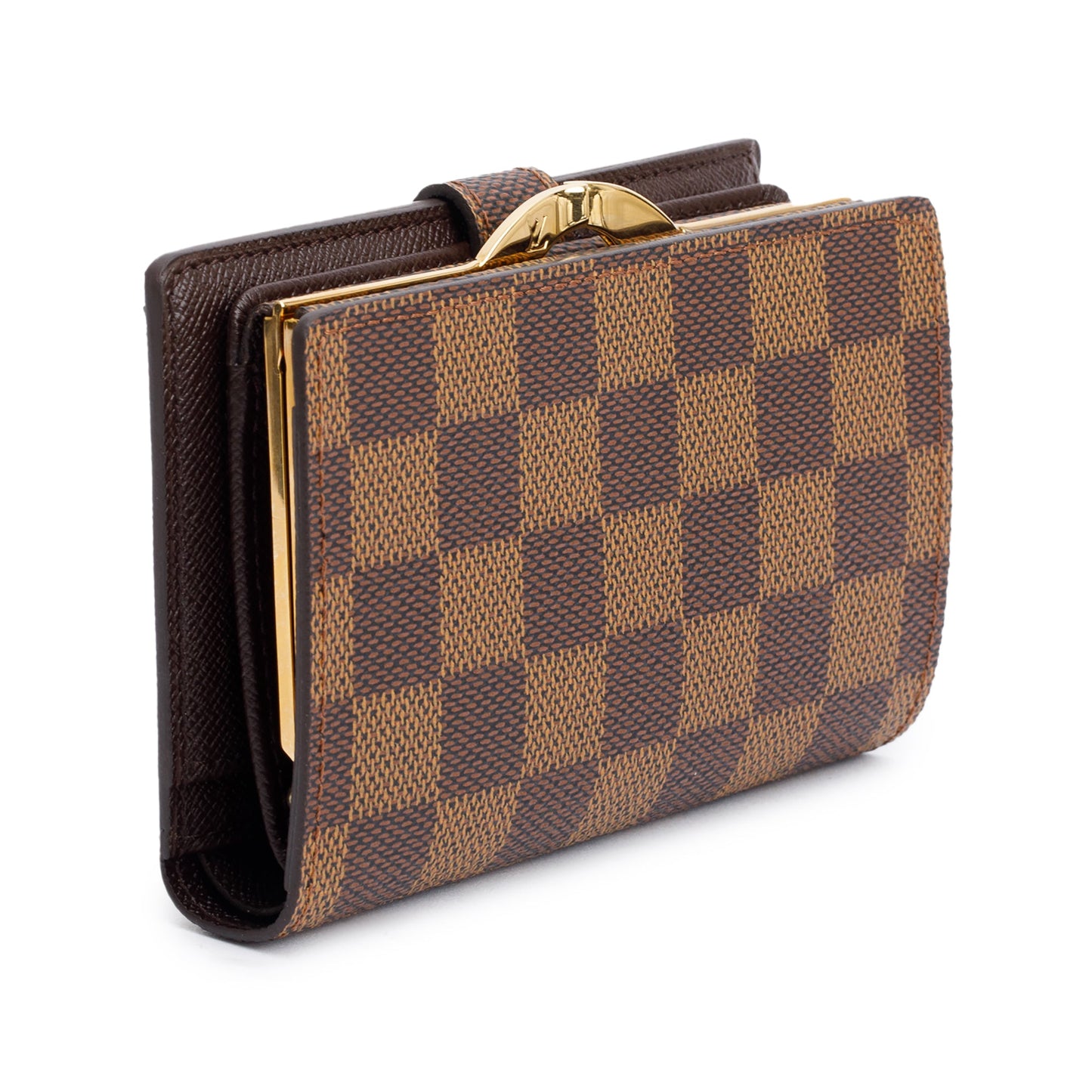 Louis Vuitton Damier Ebene French Purse Compact Wallet