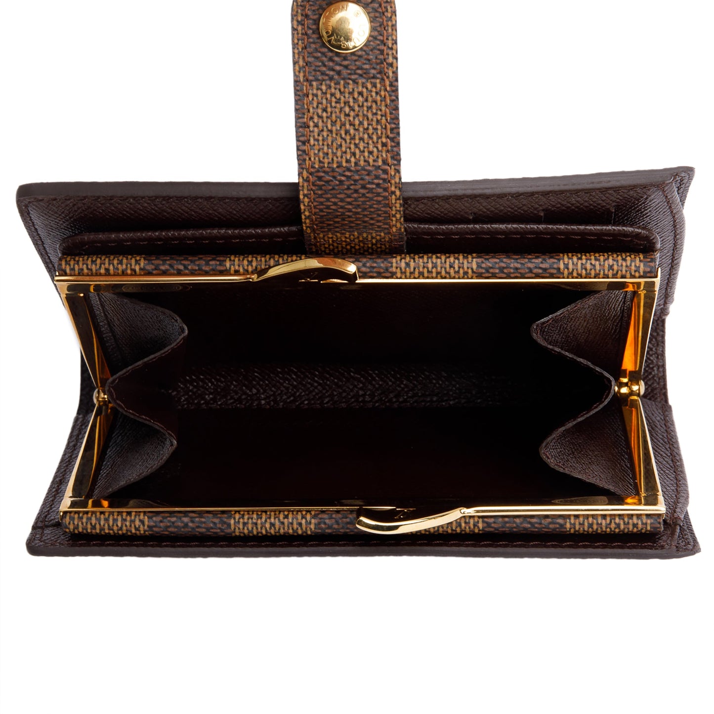 Louis Vuitton Damier Ebene French Purse Compact Wallet