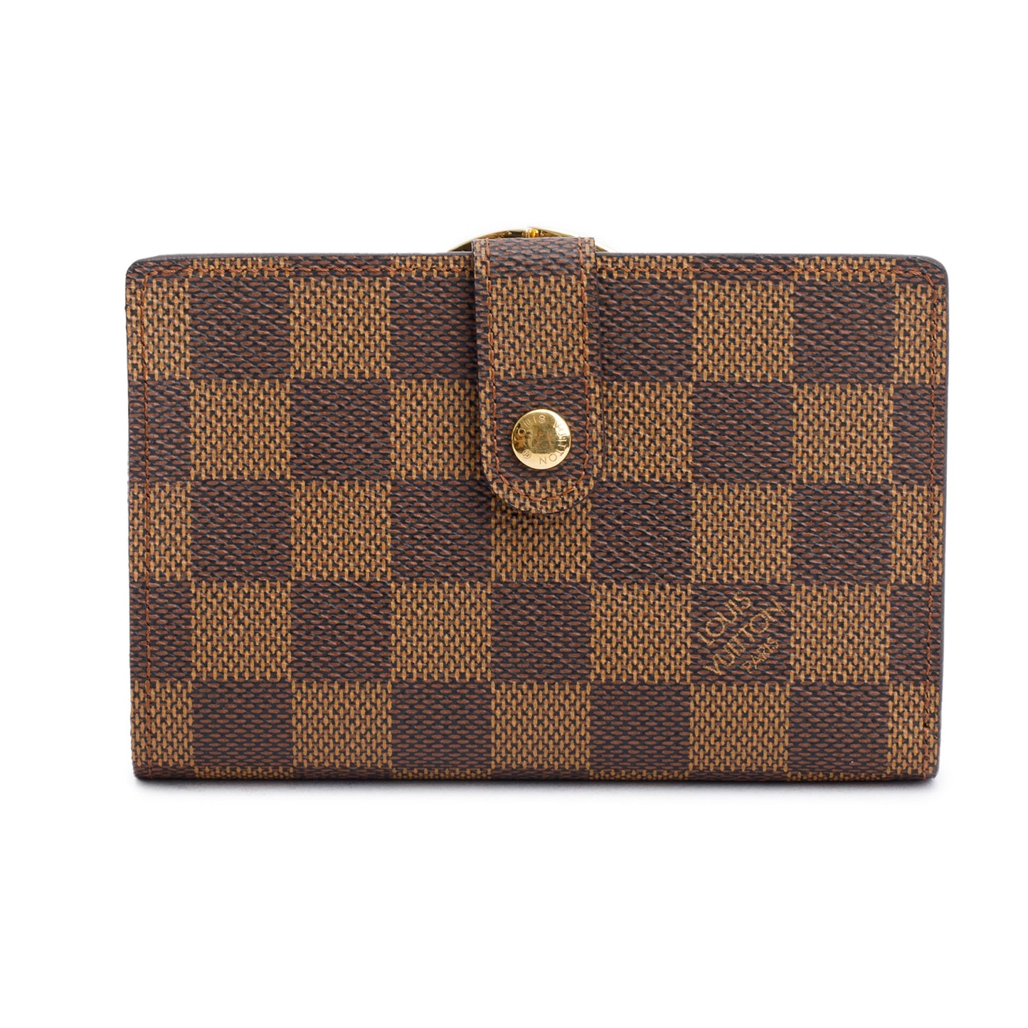 Louis Vuitton Damier Ebene French Purse Compact Wallet