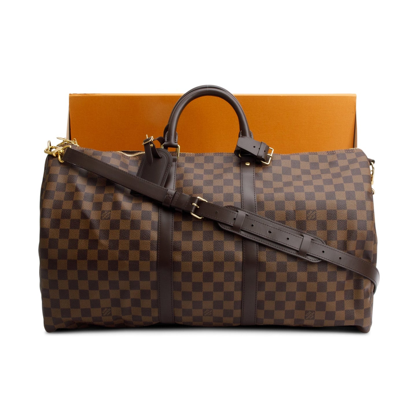 Louis Vuitton Damier Ebene Keepall Bandouliere 55