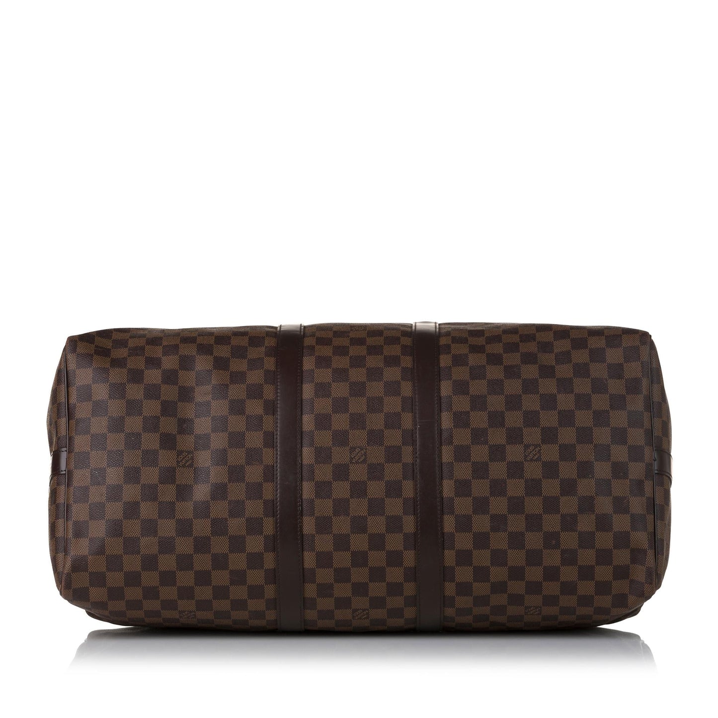 Louis Vuitton Damier Ebene Keepall Bandouliere 55 (SHG-35465)