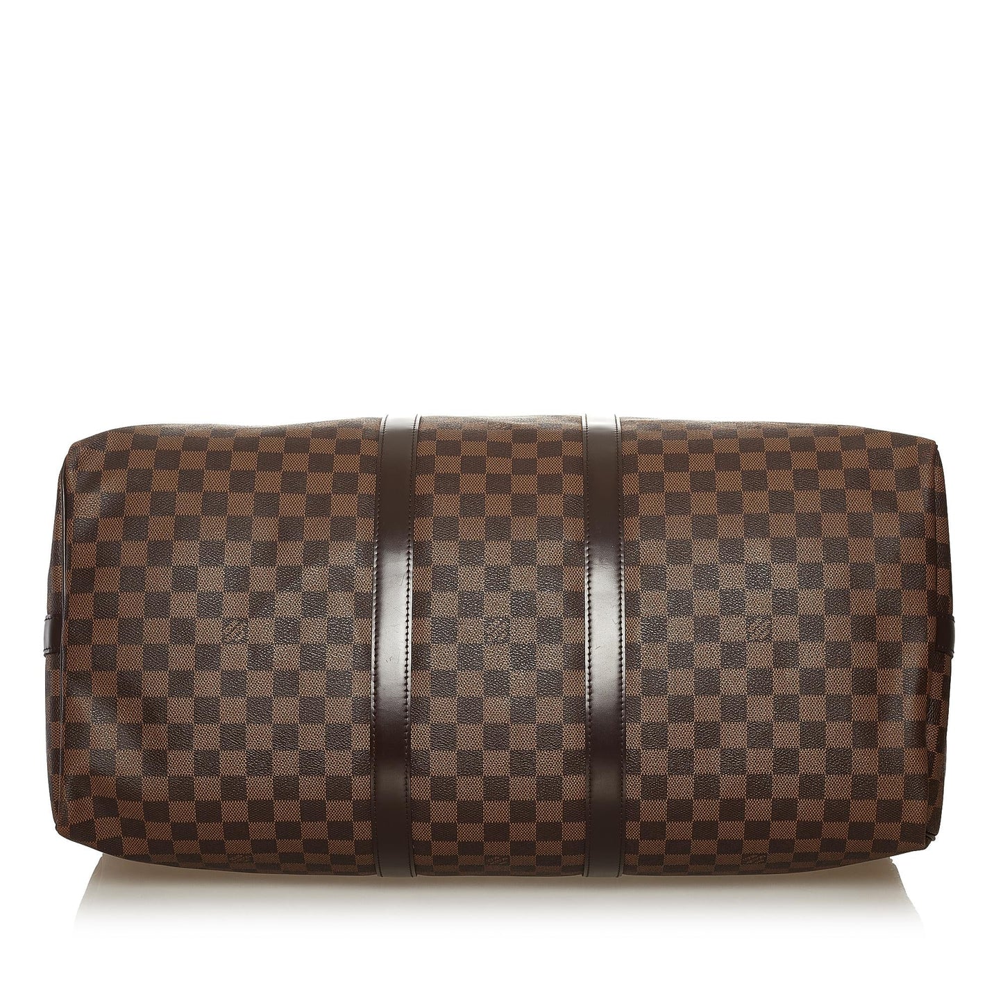 Louis Vuitton Damier Ebene Keepall Bandouliere 55 (SHG-36554)