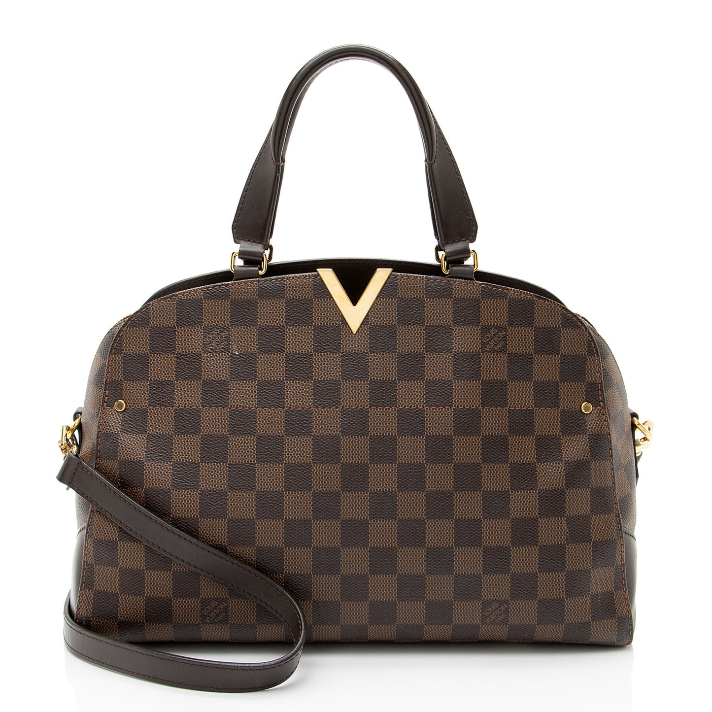 Louis Vuitton Damier Ebene Kensington Bowler Satchel