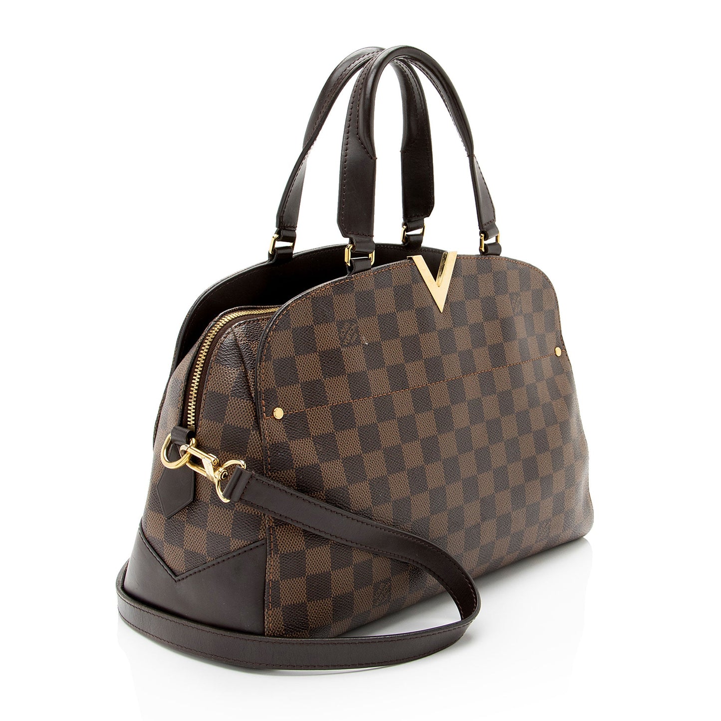 Louis Vuitton Damier Ebene Kensington Bowler Satchel