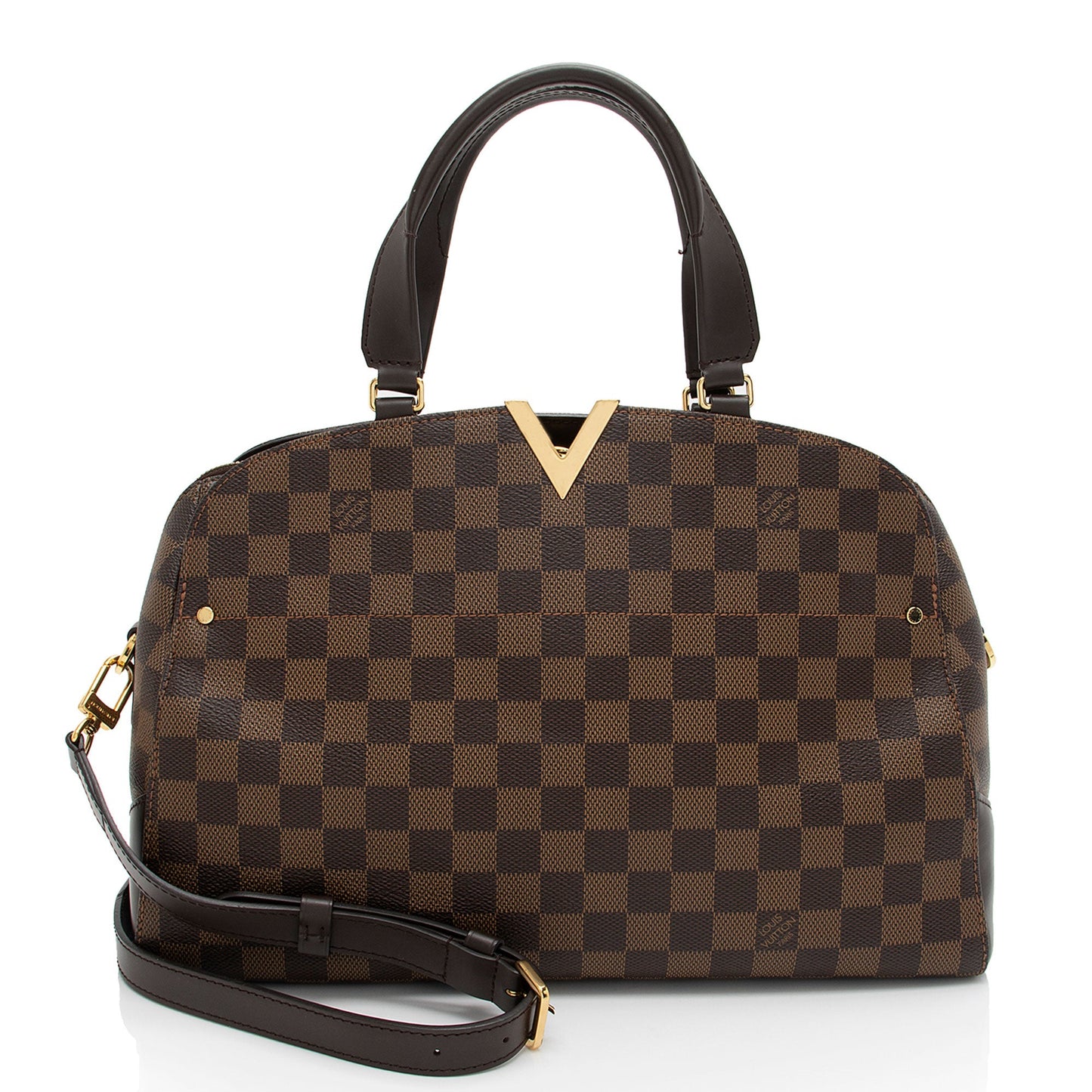Louis Vuitton Damier Ebene Kensington Bowling Satchel (SHF-aBifAN)
