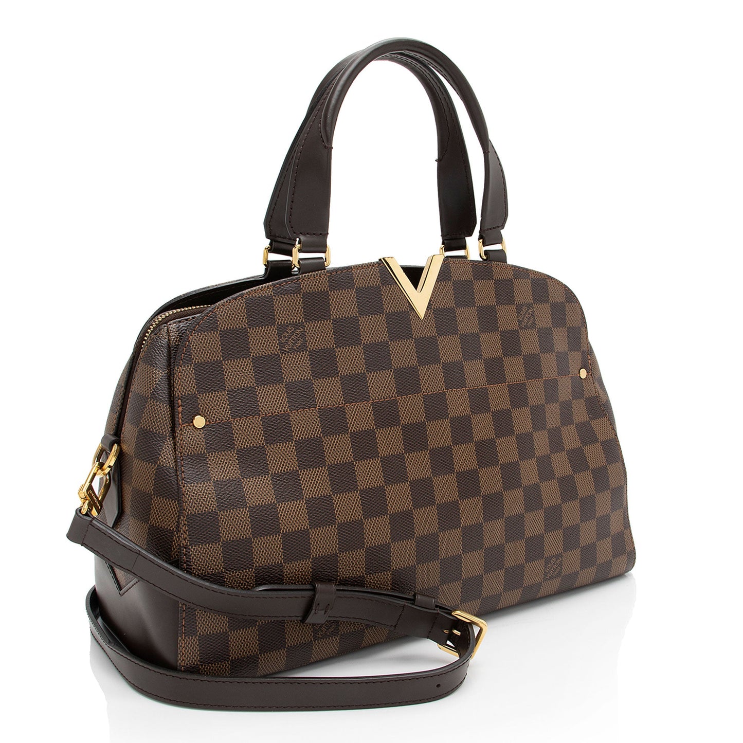 Louis Vuitton Damier Ebene Kensington Bowling Satchel (SHF-aBifAN)