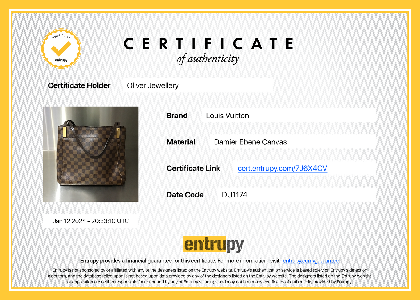 Louis Vuitton Damier Ebene Marylebone PM