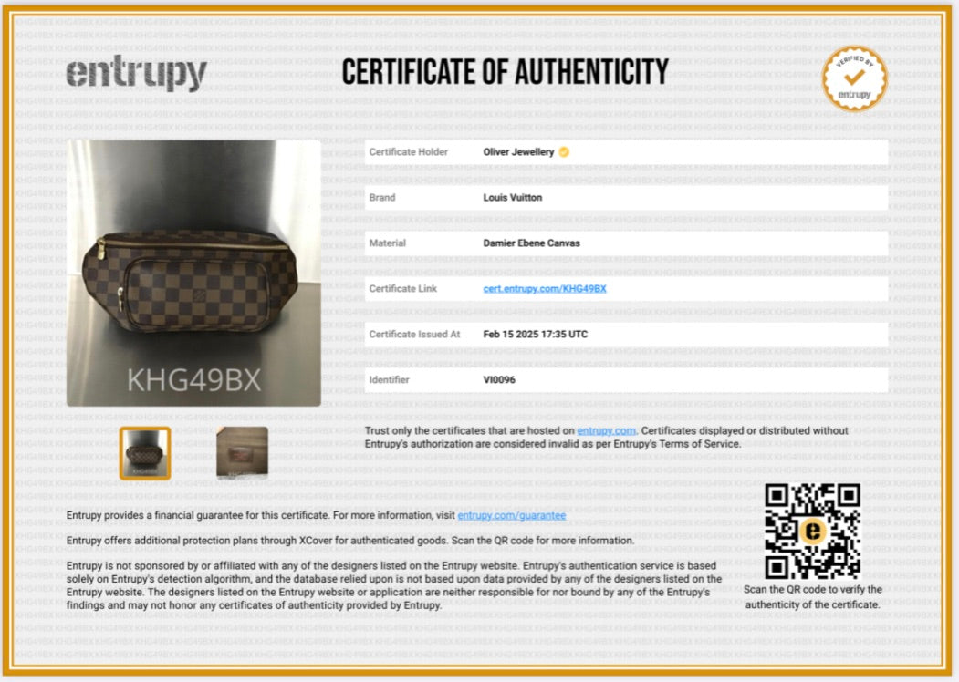 Louis Vuitton Damier Ebene Melville Bum Bag