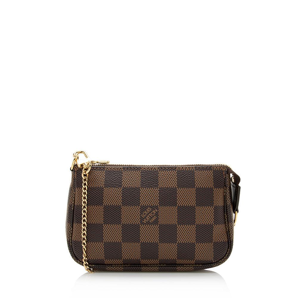 Louis Vuitton Damier Ebene Mini Pochette Accessoires (SHF-21962)