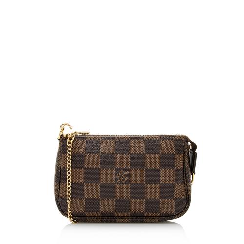 Louis Vuitton Damier Ebene Mini Pochette Accessoires (SHF-23418)