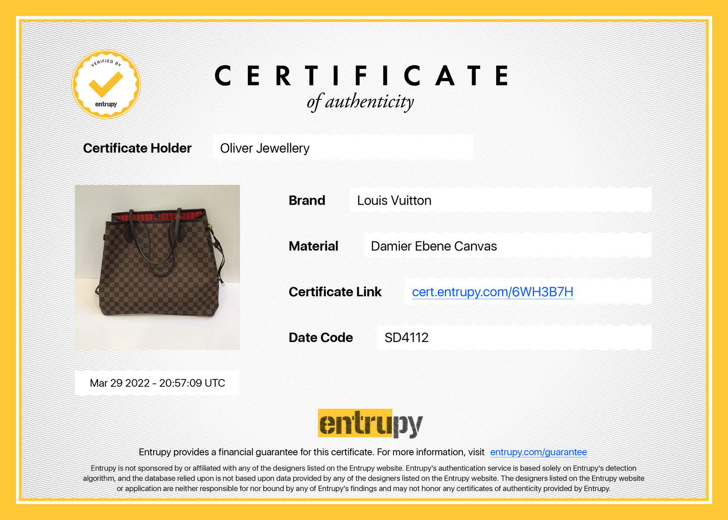 Louis Vuitton Damier Ebene Neverfull GM