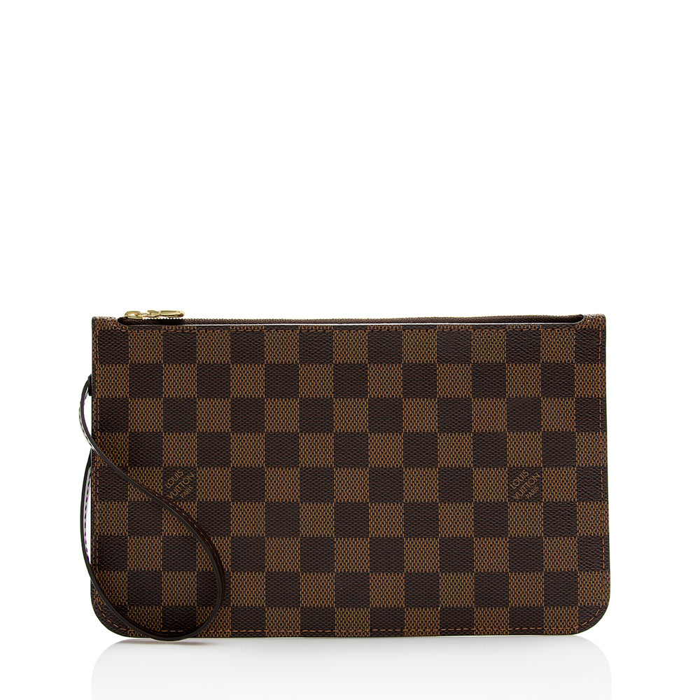 Louis Vuitton Damier Ebene Neverfull GM Pochette (SHF-21422)