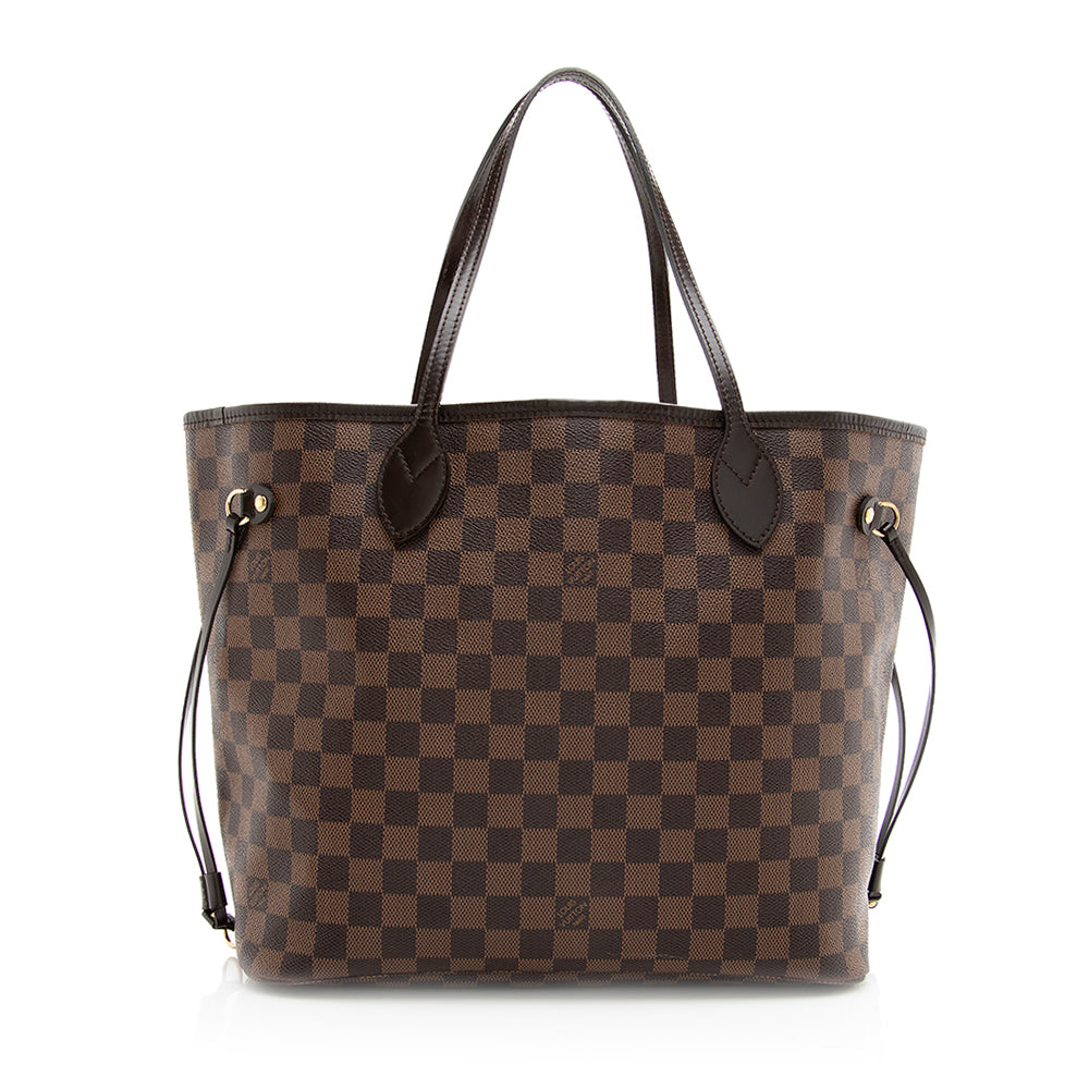 Louis Vuitton Damier Ebene Neverfull MM Tote (SHF-20010)