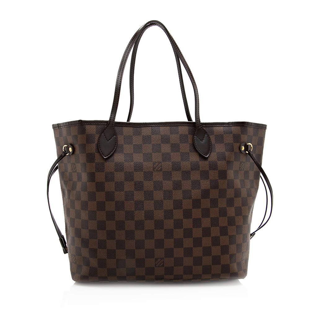 Louis Vuitton Damier Ebene Neverfull MM Tote (SHF-20027)