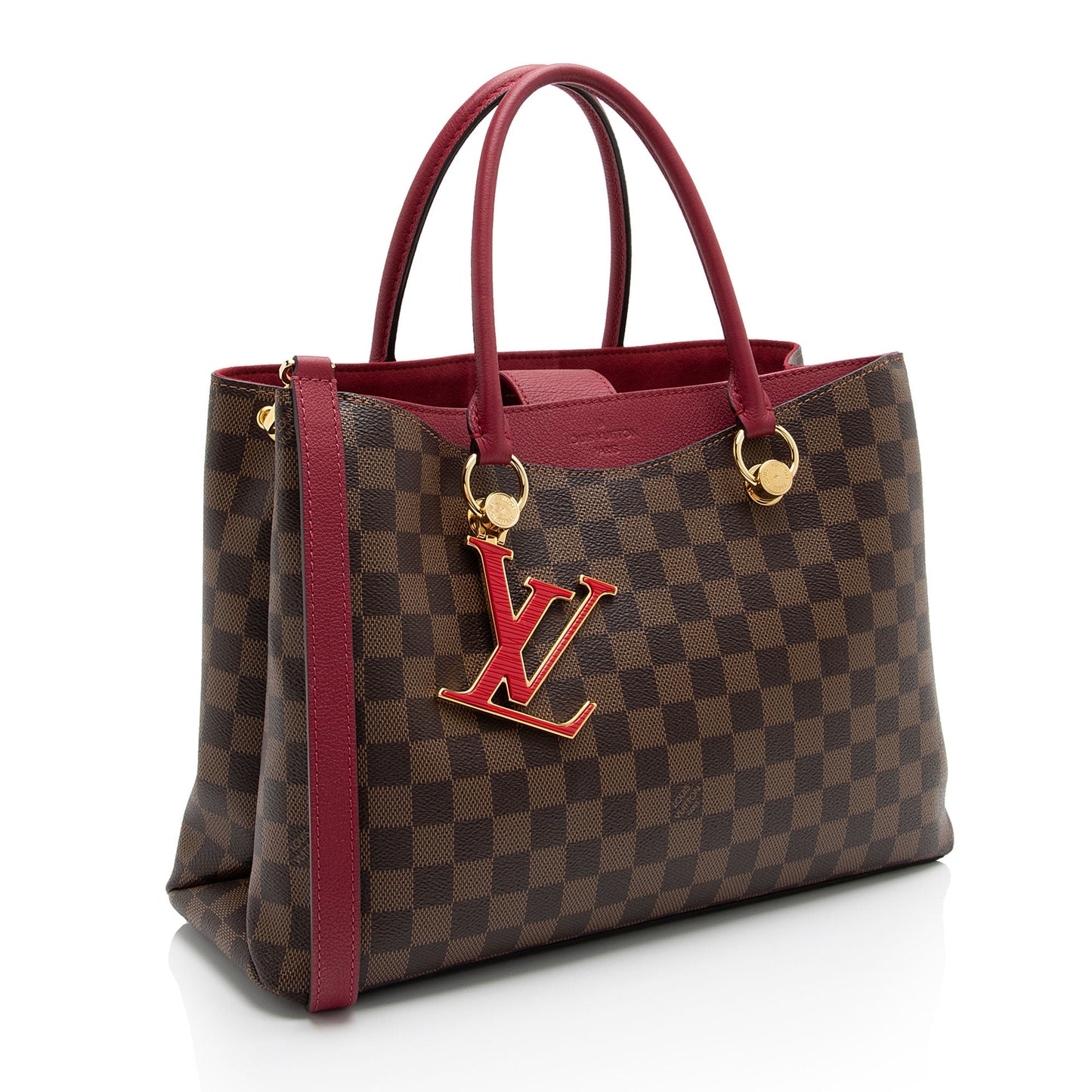 Louis Vuitton Damier Ebene Riverside Tote (SHF-GWPZgU)