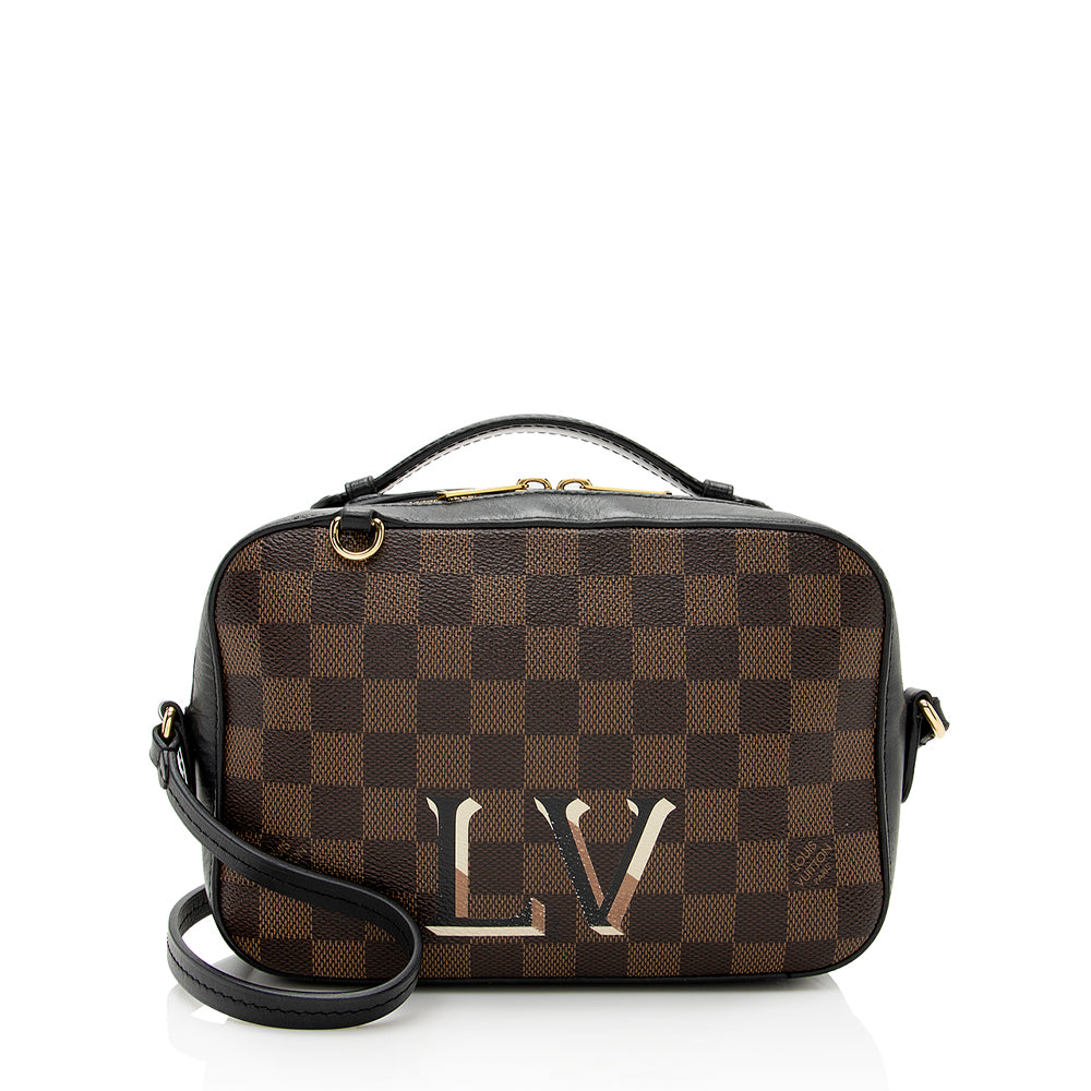 Louis Vuitton Damier Ebene Santa Monica Shoulder Bag (SHF-21951)