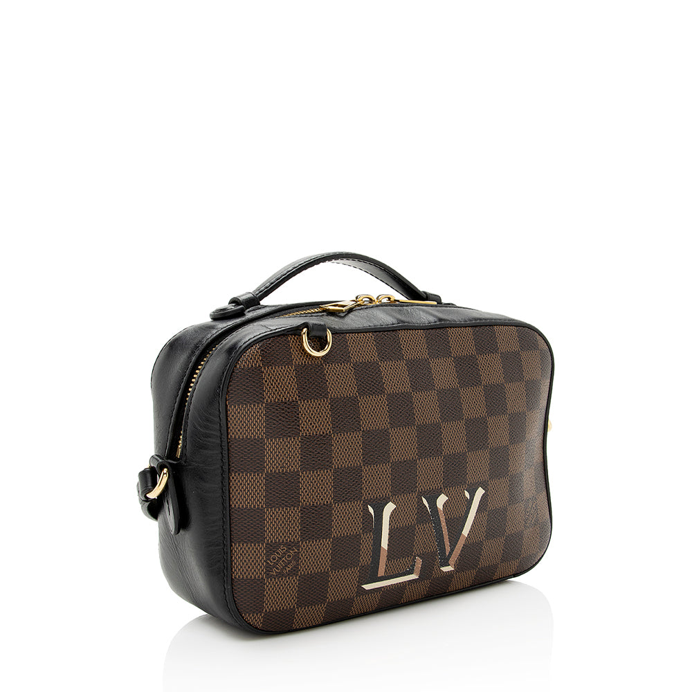 Louis Vuitton Damier Ebene Santa Monica Shoulder Bag (SHF-21951)