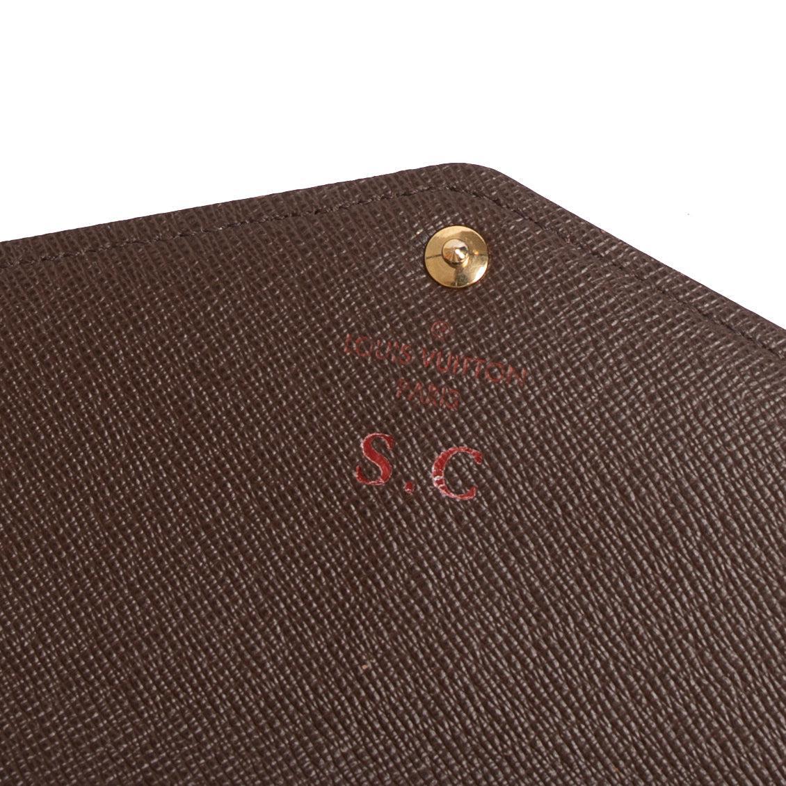 Louis Vuitton Damier Ebene Sarah Wallet