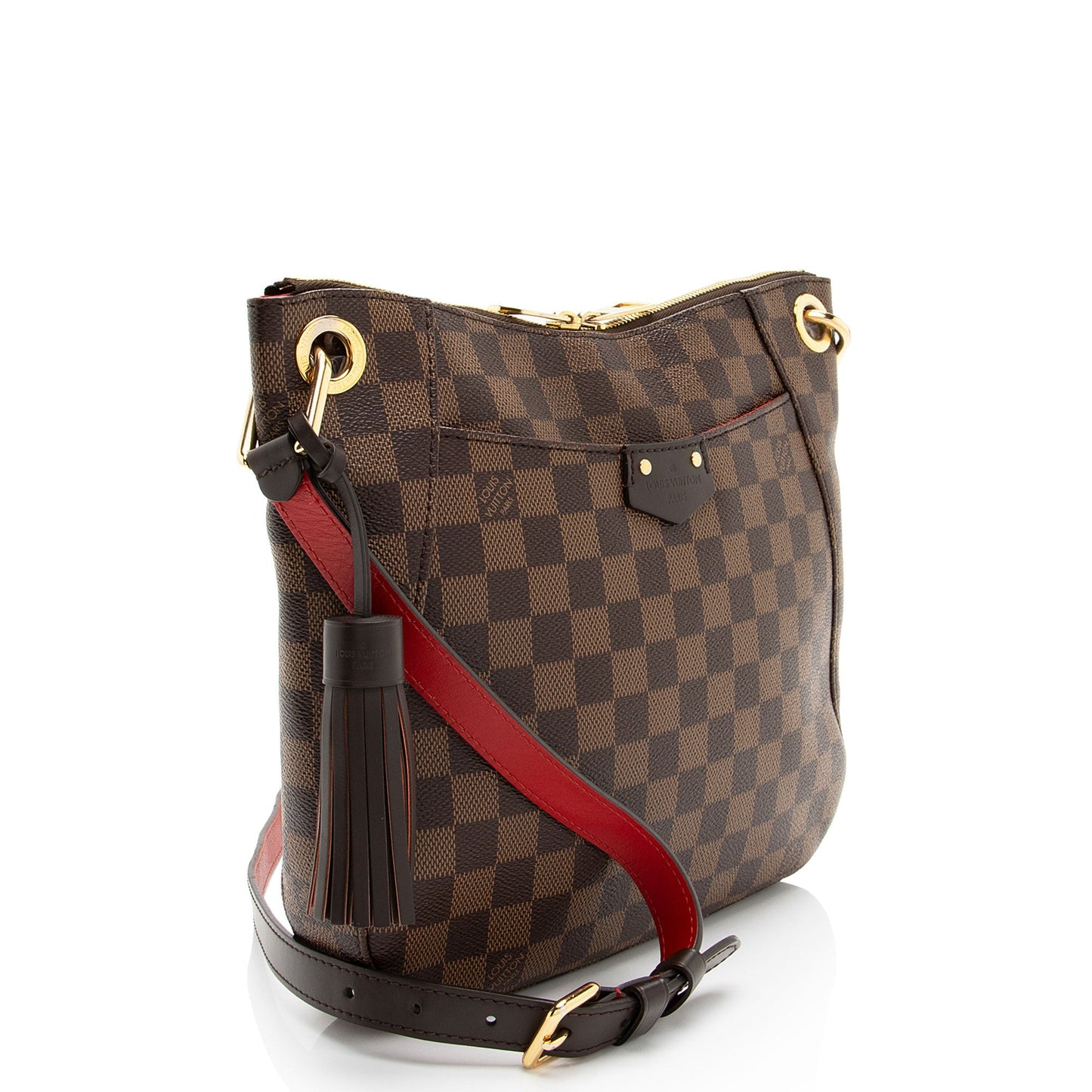 Louis Vuitton Damier Ebene South Bank Besace Shoulder Bag (SHF-yrv8sH)
