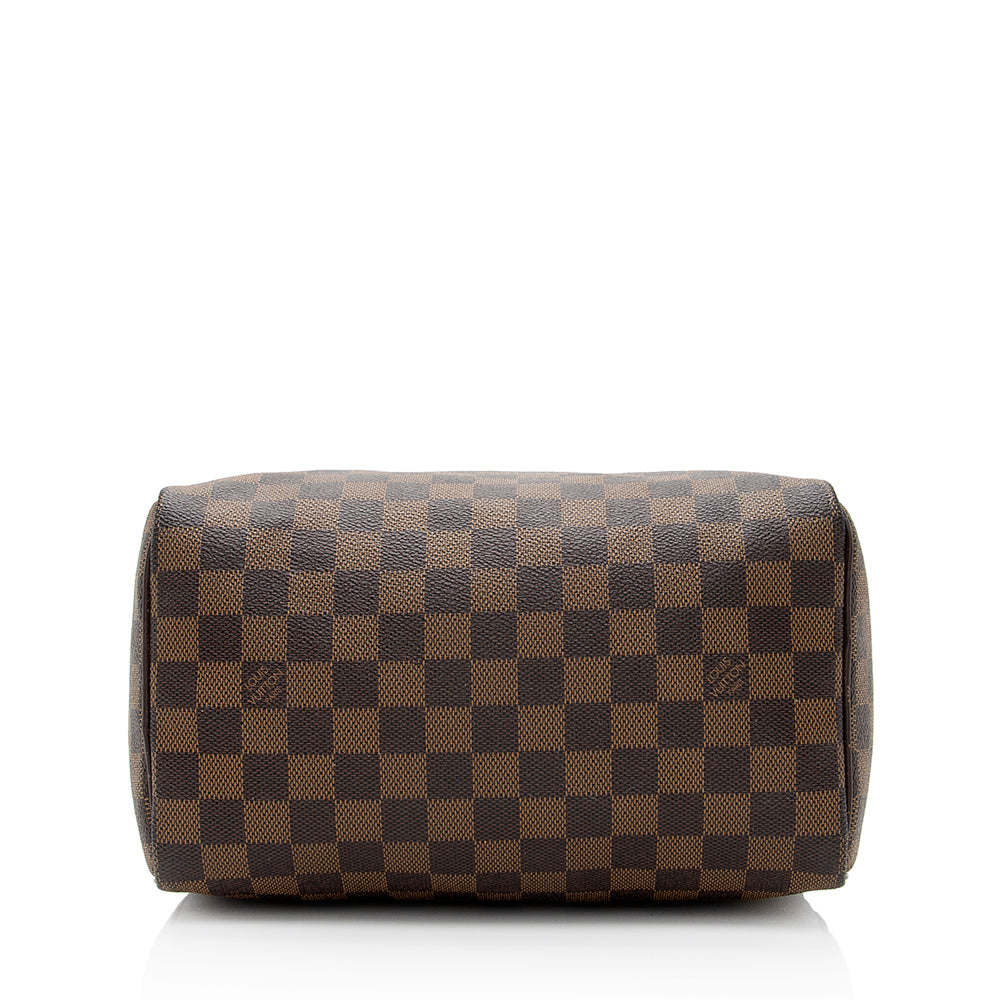 Louis Vuitton Damier Ebene Speedy 25 Satchel (SHF-21897)