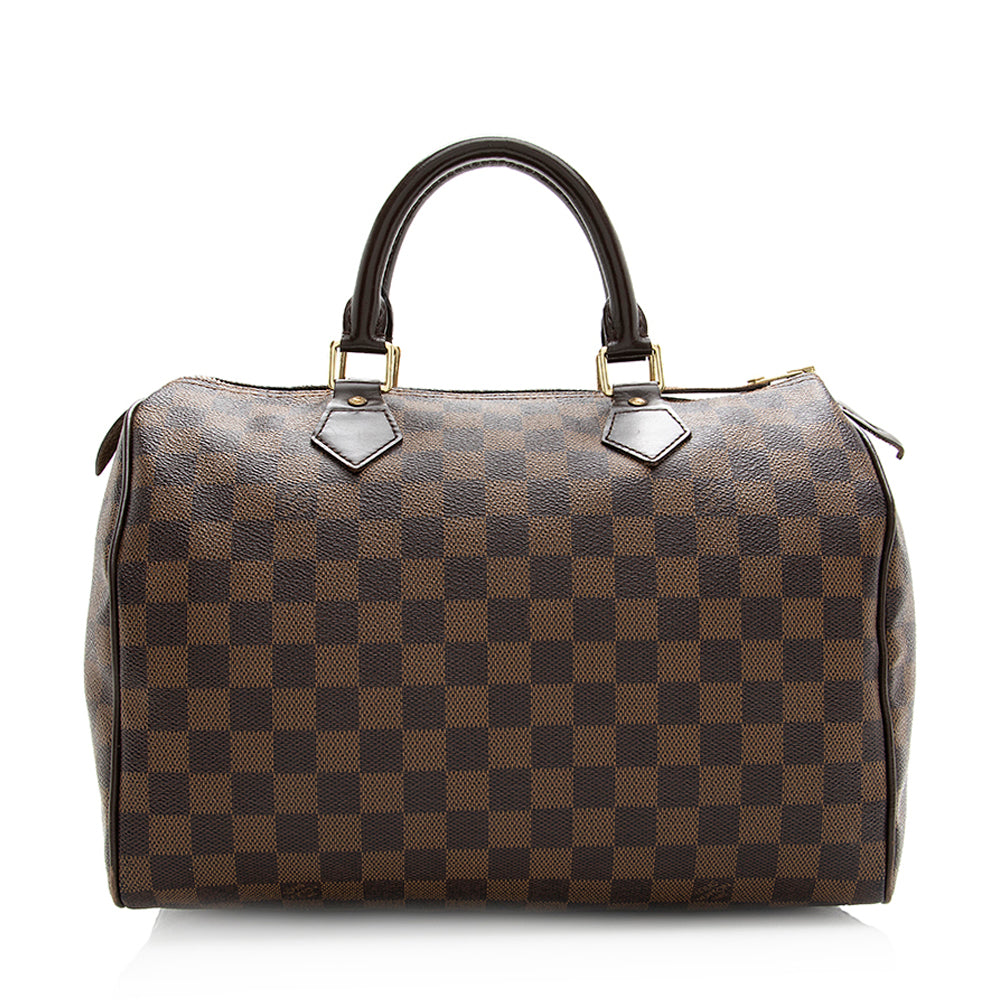 Louis Vuitton Damier Ebene Speedy 30 Satchel (SHF-20222)