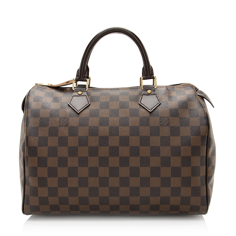 Louis Vuitton Damier Ebene Speedy 30 Satchel (SHF-20379)