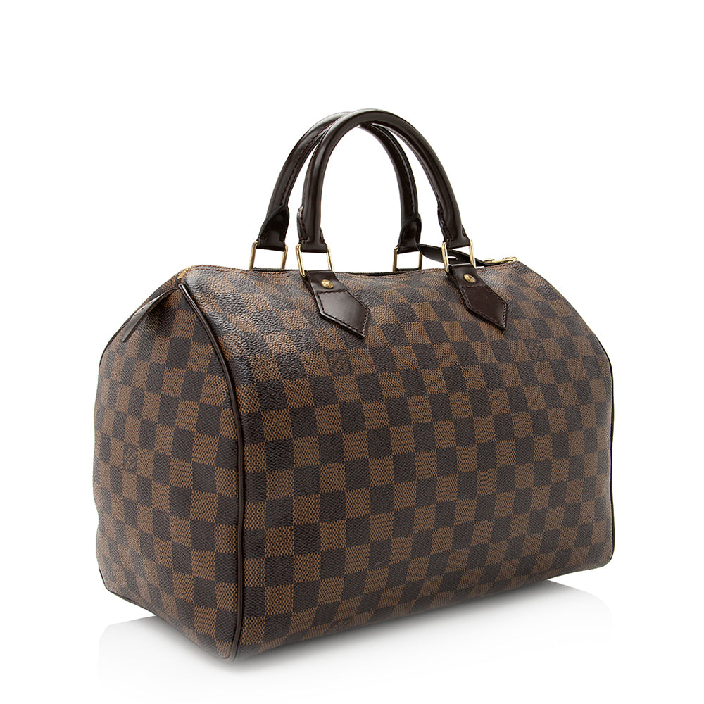 Louis Vuitton Damier Ebene Speedy 30 Satchel (SHF-20379)