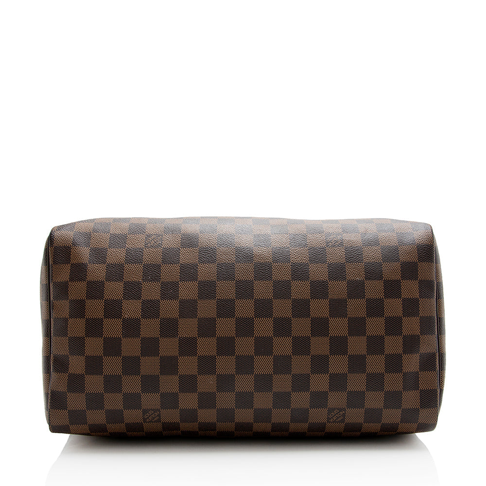 Louis Vuitton Damier Ebene Speedy 35 Satchel (SHF-21567)