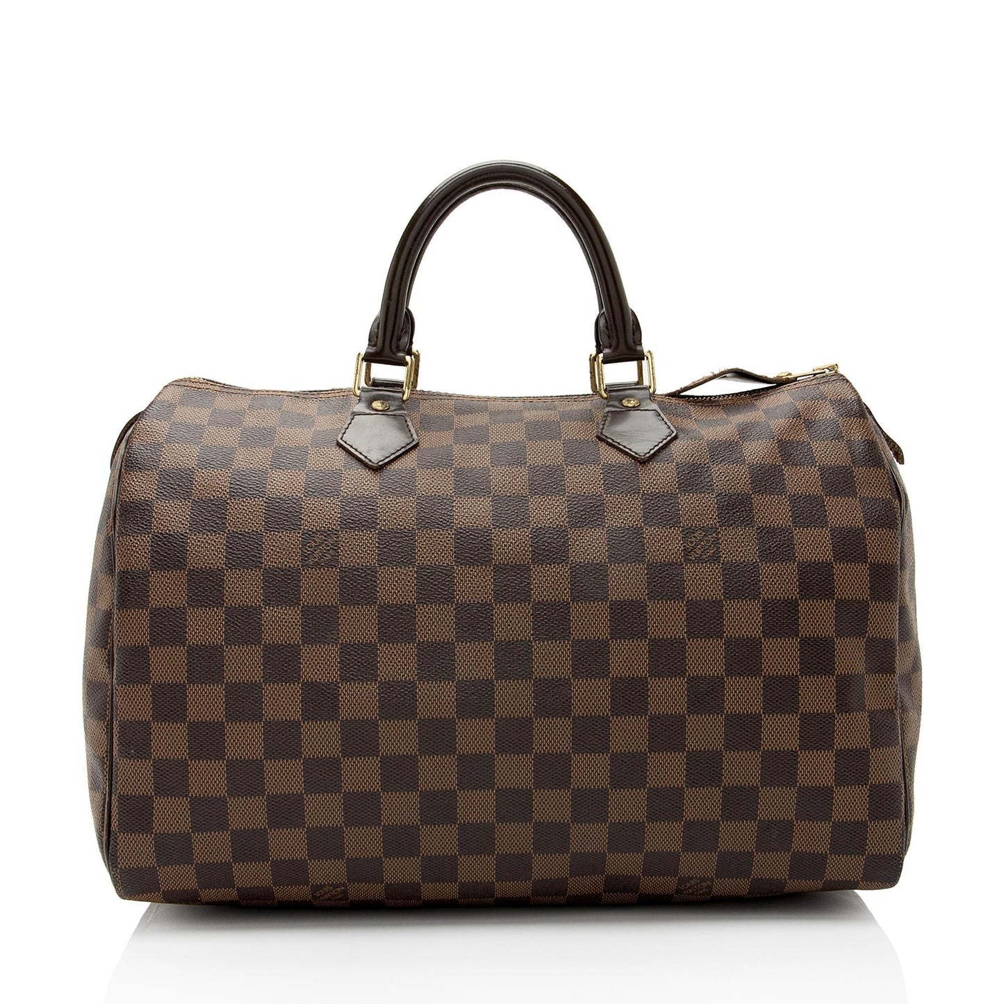 Louis Vuitton Damier Ebene Speedy 35 Satchel (SHF-ornY4j)