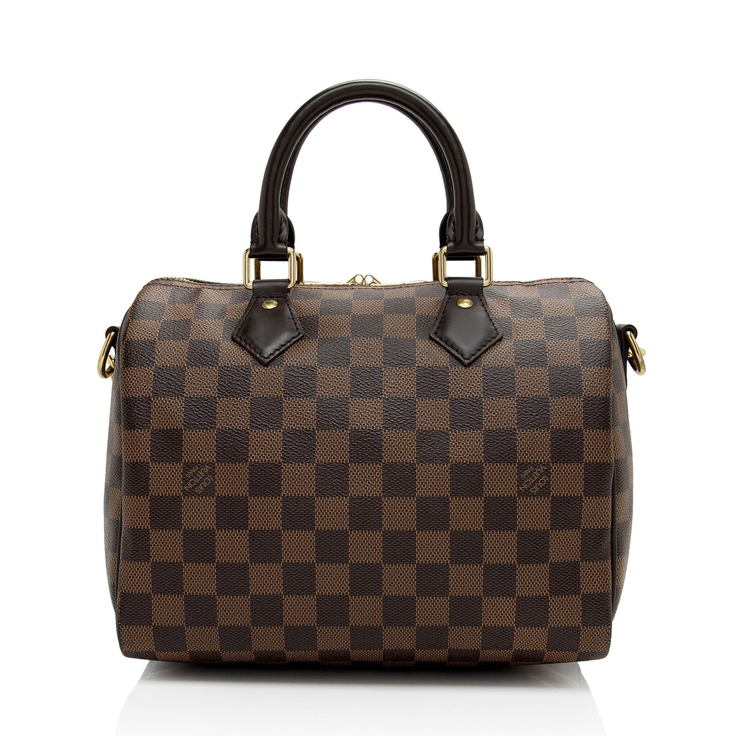 Louis Vuitton Damier Ebene Speedy Bandouliere 25 Satchel (SHF-El704A)