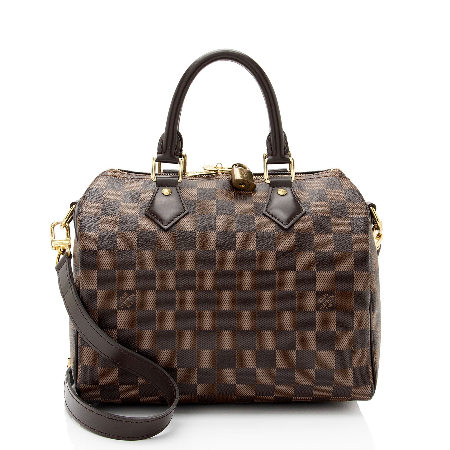 Louis Vuitton Damier Ebene Speedy Bandouliere 25 Satchel (SHF-aQCgD5)