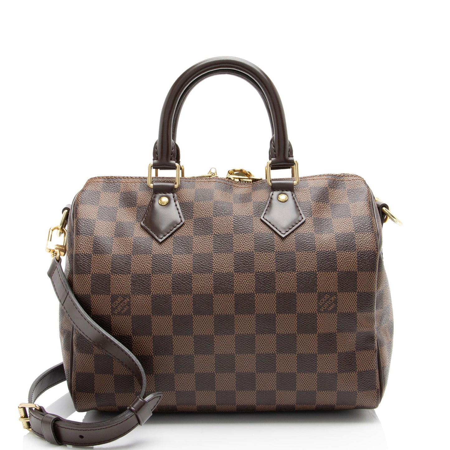 Louis Vuitton Damier Ebene Speedy Bandouliere 25 Satchel (SHF-civ3a7)