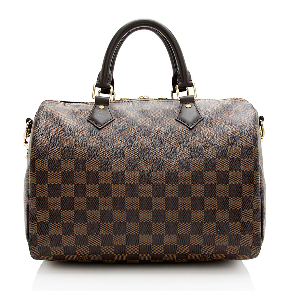 Louis Vuitton Damier Ebene Speedy Bandouliere 30 Satchel (SHF-21143)