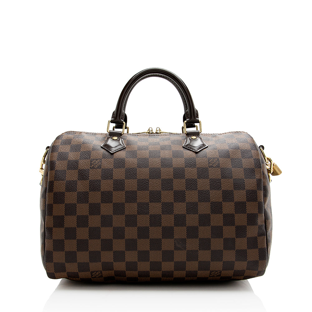 Louis Vuitton Damier Ebene Speedy Bandouliere 30 Satchel (SHF-21423)