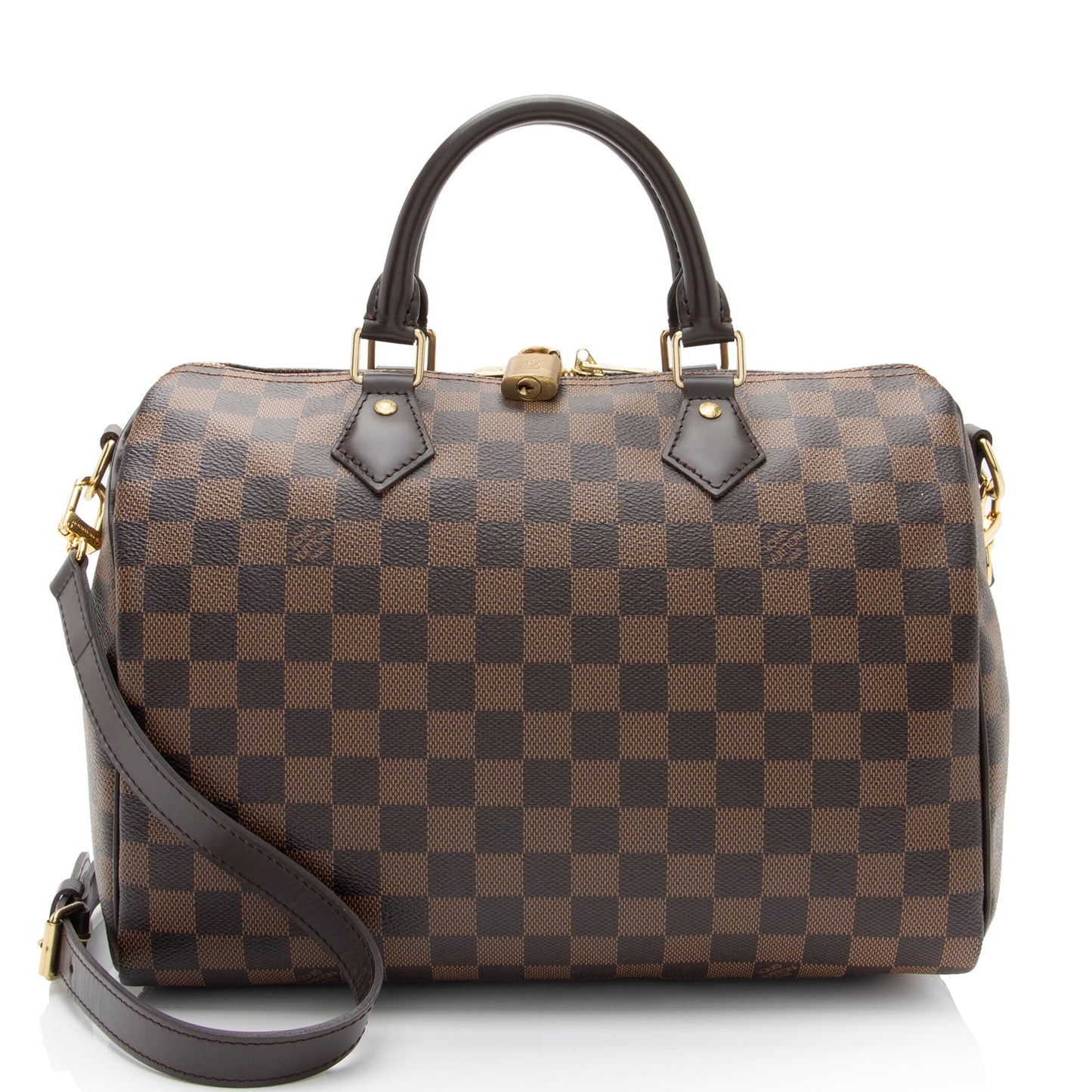 Louis Vuitton Damier Ebene Speedy Bandouliere 30 Satchel (SHF-YhWbDR)