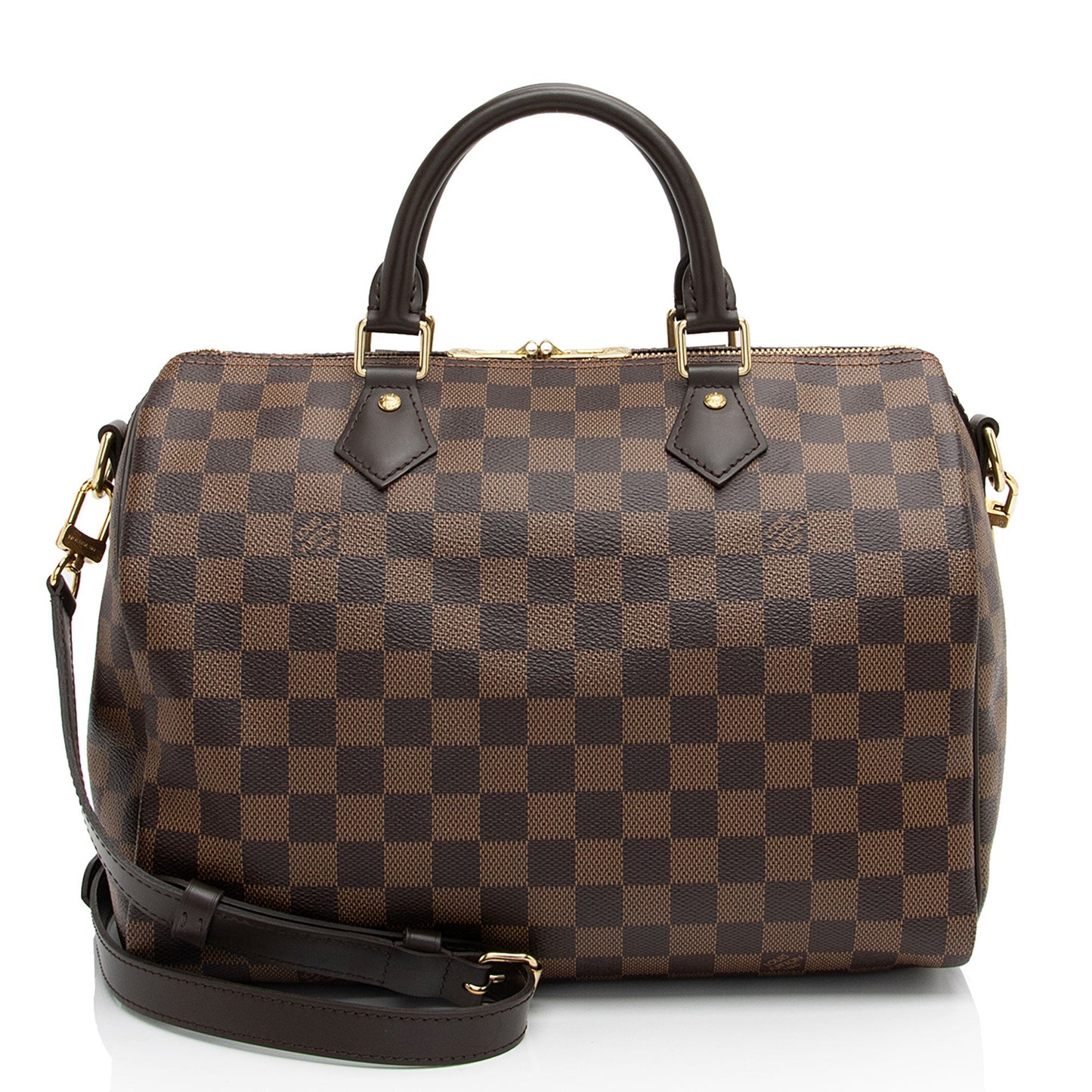 Louis Vuitton Damier Ebene Speedy Bandouliere 30 Satchel (SHF-SElxoD)
