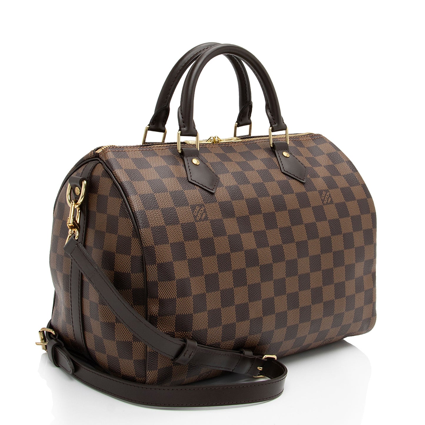 Louis Vuitton Damier Ebene Speedy Bandouliere 30 Satchel (SHF-SElxoD)