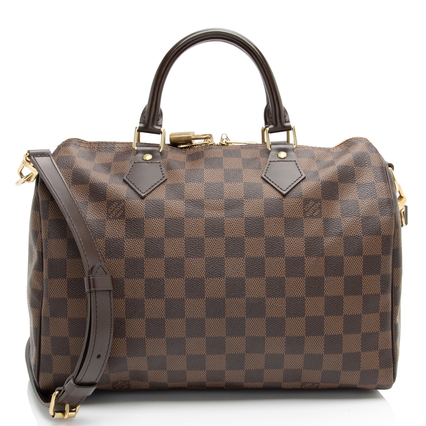 Louis Vuitton Damier Ebene Speedy Bandouliere 30 Satchel (SHF-9xbfu9)