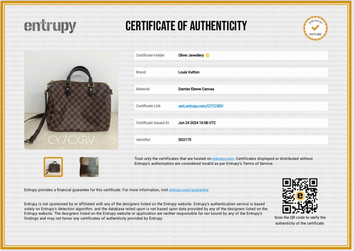 Louis Vuitton Damier Ebene Speedy Bandouliere 30