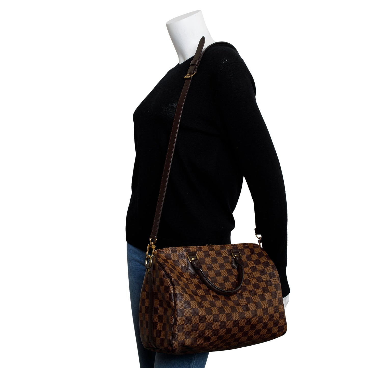 Louis Vuitton Damier Ebene Speedy Bandouliere 30