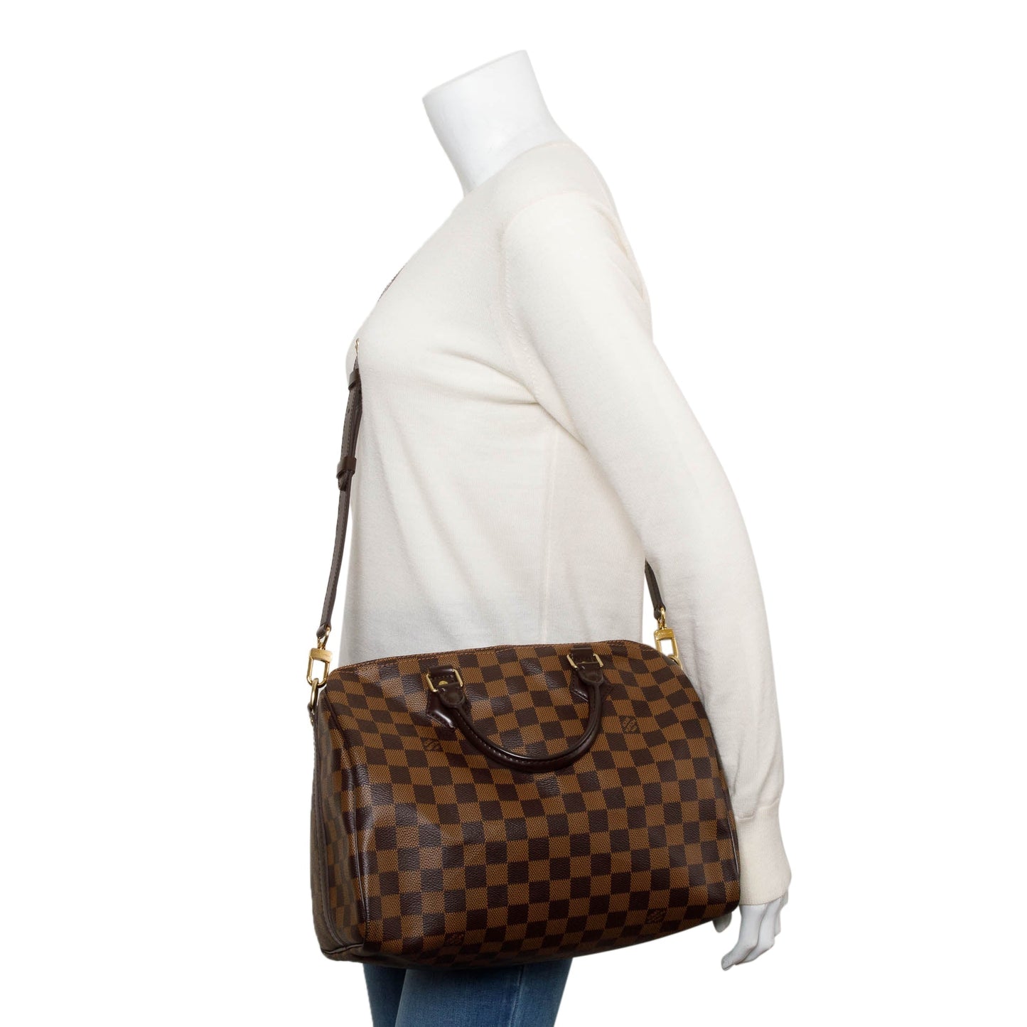 Louis Vuitton Damier Ebene Speedy Bandouliere 30