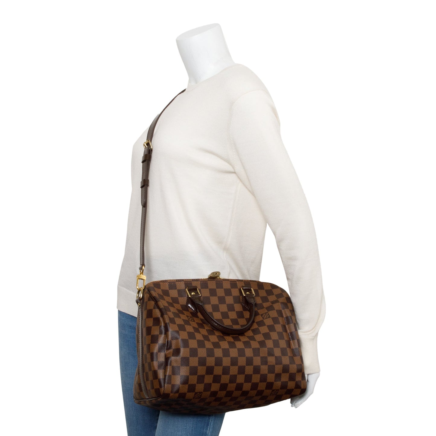 Louis Vuitton Damier Ebene Speedy Bandouliere 30