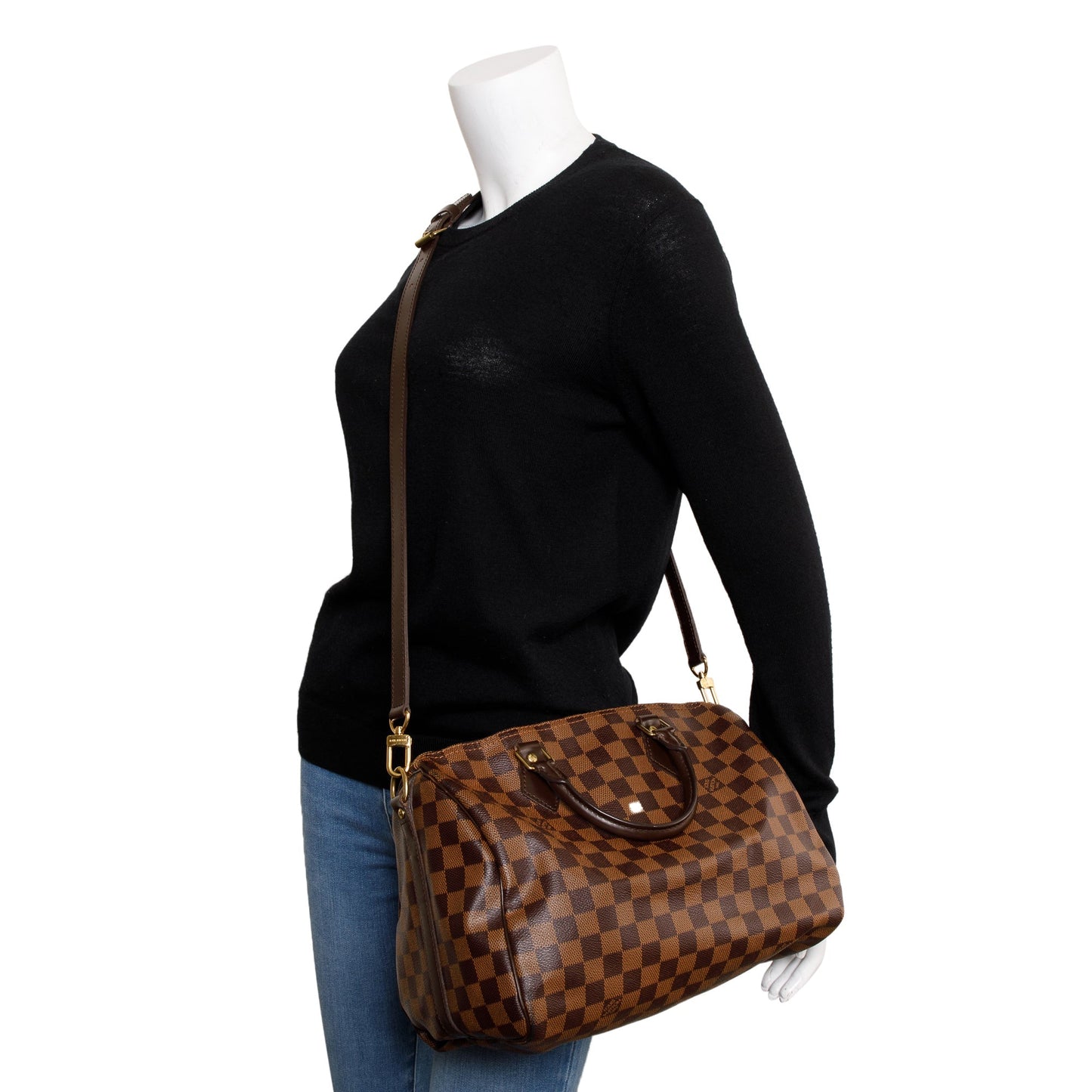 Louis Vuitton Damier Ebene Speedy Bandouliere 30