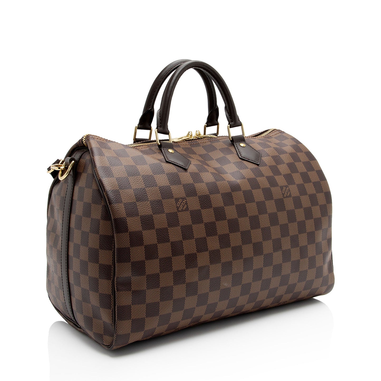 Louis Vuitton Damier Ebene Speedy Bandouliere 35 Satchel (SHF-zqmgHr)