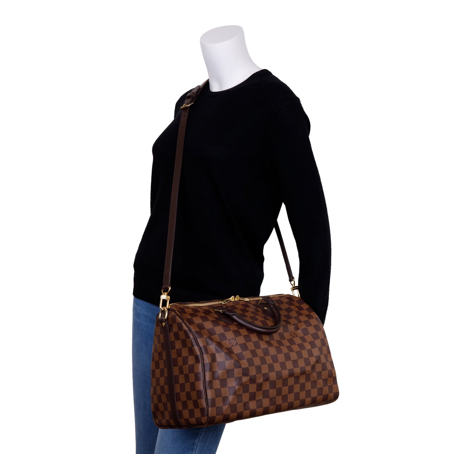 Louis Vuitton Damier Ebene Speedy Bandouliere 35