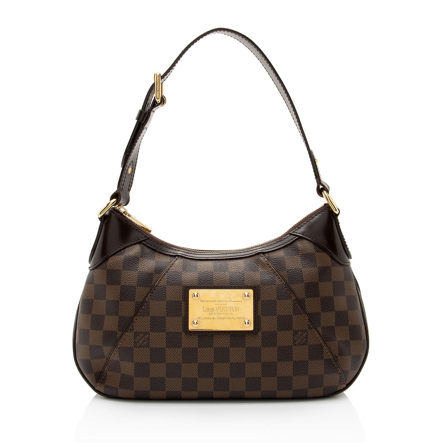 Louis Vuitton Damier Ebene Thames PM Shoulder Bag (SHF-148Iro)